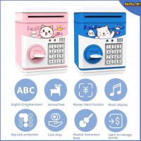 ATM piggy bank with key money saving box bank Toys for Real Money Save for Kids Electronic Mini ATM Machine Gifts for Children Safe Box coin bank piggy bank alkansya piggy bank counter coin