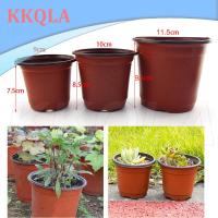 QKKQLA 50pcs Plastic Nursery Pot Planter Pots Containers Plant Flower Starting Planting Tray Grow Box for Home Garden Supplies