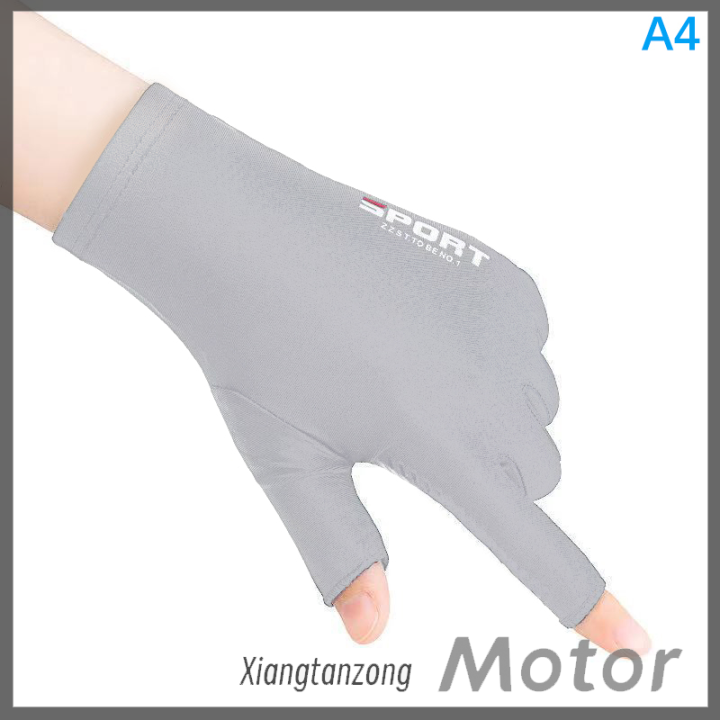 xiangtanzong-ถุงมือถุงมือตกปลากันแดดสำหรับขี่จักรยานผ้าไอซ์ซิลค์แบบไม่ถุงมือกันลื่นระบายอากาศ
