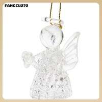 FANGCU272 แก้วบอโรซิลิเกตทรงสูง เครื่องประดับแก้ว Cherub ของขวัญสำหรับเด็ก โปร่งใสโปร่งใส ตกแต่งเทวดาแก้ว น่ารักน่ารักๆ ของตกแต่งบ้าน เครื่องประดับแก้วสำหรับตกแต่ง บ้านในบ้าน