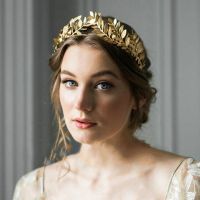 【cw】 Bridal Hair Comb Greek Roman Baroque Goddess Branch Headband Headdress Bride Wedding Jewelry