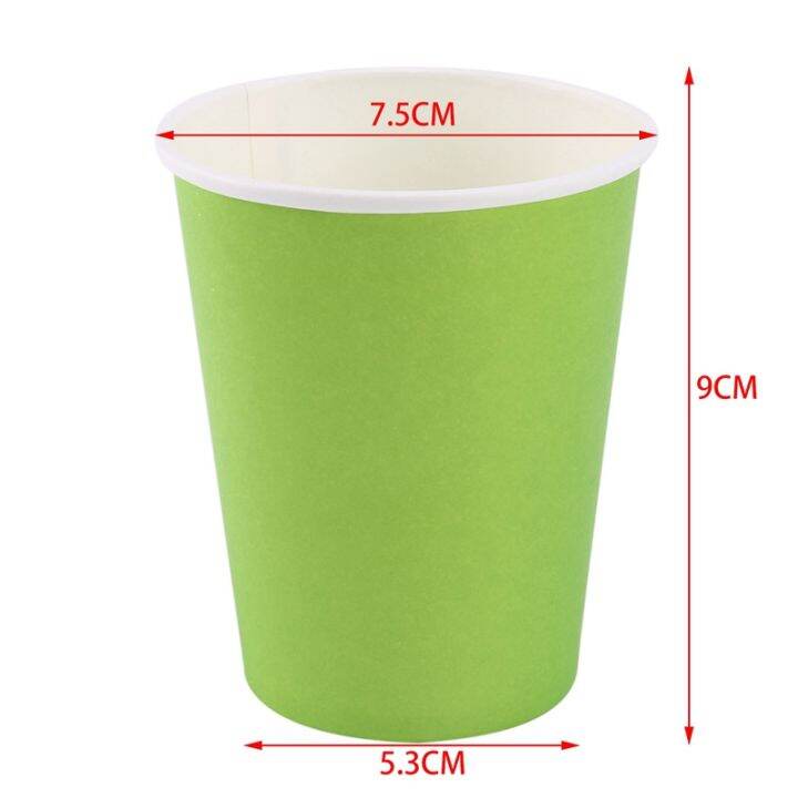 20-paper-cups-9oz-plain-solid-colours-birthday-party-tableware-catering-red