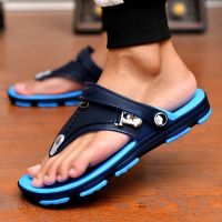 2023 mens flip flops beach slippers sandals summer mens flat shoes antiskid fashion designer slippers rubber casual shoes2023