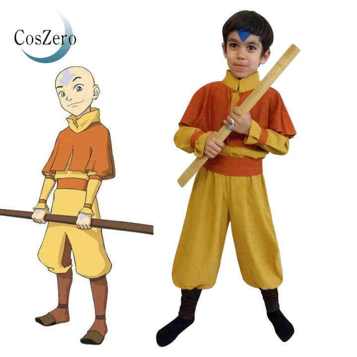 Kids Anime Avatar The Last Airbender Avatar Katara Korra Aang Cosplay ...