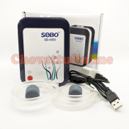 Máy sủi oxy hồ cá có chức năng tích điện chính hãng Sobo SB4000 2 vòi giúp