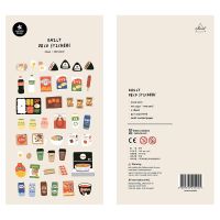 【YF】✿卐  Korean Import Brand Suatelier Convenience Store Food Paper Stickers Scrapbooking Diy Journaling Diary Stationery Sticker