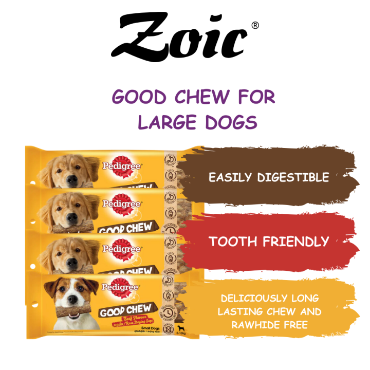 [ ZOIC PETMARKET ] PEDIGREE Dog Treats Good Chew Treats for Small Dogs