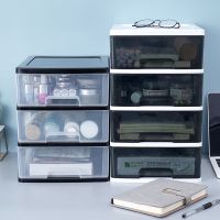 [Ready Stock] Desktop Storage Box Transparent Small Drawer Desk Storage Cabinet Plastic Stationery Glove Compartment Mini Storage Box