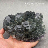 100 Natural Blue Stepped Fluorite Cluster ตัวอย่างแร่อัญมณีระดับหินและคริสตัล