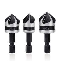 ชุดสว่านน่าเบื่อ Countersink 3ชิ้น12/16/19มม. Set Mata Bor สำหรับไม้โลหะการเปลี่ยนเครื่องมือดอกสว่านเครื่องมือเจาะดอกสว่าน