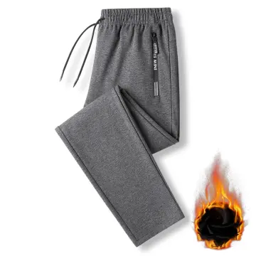 TACVASEN Winter Thicken Warm Pants Men's Fleece Pants Heavyweight