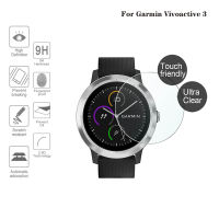 5ชิ้นฟิล์มกระจกนิรภัยป้องกันหน้าจอสำหรับ Garmin Vivoactive 3