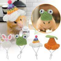 Cute Pet Knitted Mini Hat Small Animal Clothing Accessories Hamsters Hat For Hedgehog Y3I0