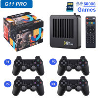 G11 Pro เกมกล่องวิดีโอเกมคอนโซล256กรัมสร้างขึ้นในเกมย้อนยุค2.4กรัมไร้สาย Gamepad 4ชิ้น4พัน HD ทีวีเกมติดสำหรับ PS1 Gba.