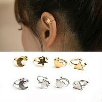 【hot】☜✈❖  New fashion star moon U-shaped ear clip girl Accessories  wholesale