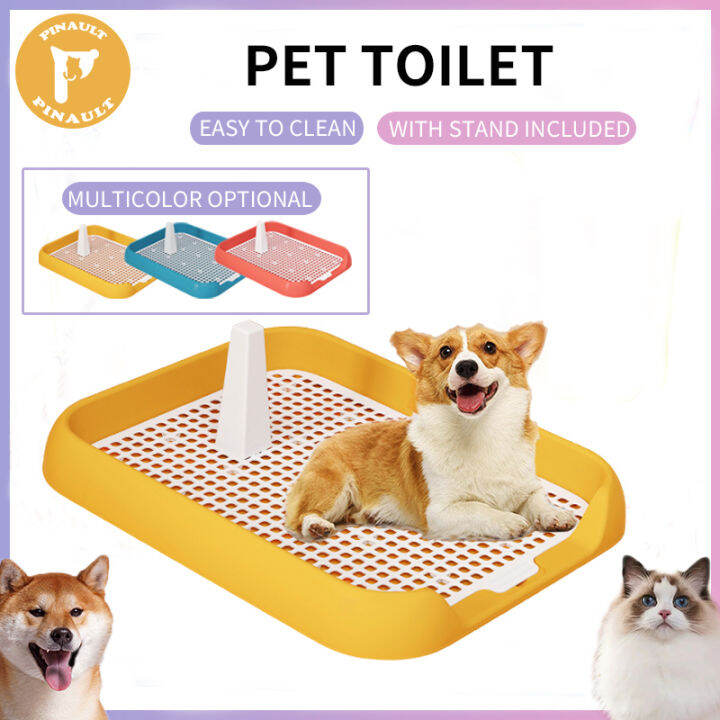 Dog poop tray removable and washable puppy potty training pad dog toilet with stand Lazada PH