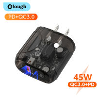 Elough Type C PD ที่ชาร์จ25W QC 3.0ตัวแปลงชาร์จไฟเร็ว Type C ชาร์จเร็ว3.0โทรศัพท์มือถือเครื่องชาร์จติดผนังหัว EU/US