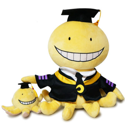ใหม่ตุ๊กตาปลาหมึก Korosensei Koro Sensei ครูตุ๊กตาของเล่นตุ๊กตาการ์ตูนสัตว์ตุ๊กตา Graduate เด็ก Assassination ห้องเรียน