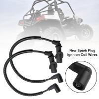 【YF】 2PCS Ignition Coil Spark Plug Cap   Wire for Polaris Sportsman Ranger RZR 700 800 ATV Accessories Offroad Motorcycle Parts New