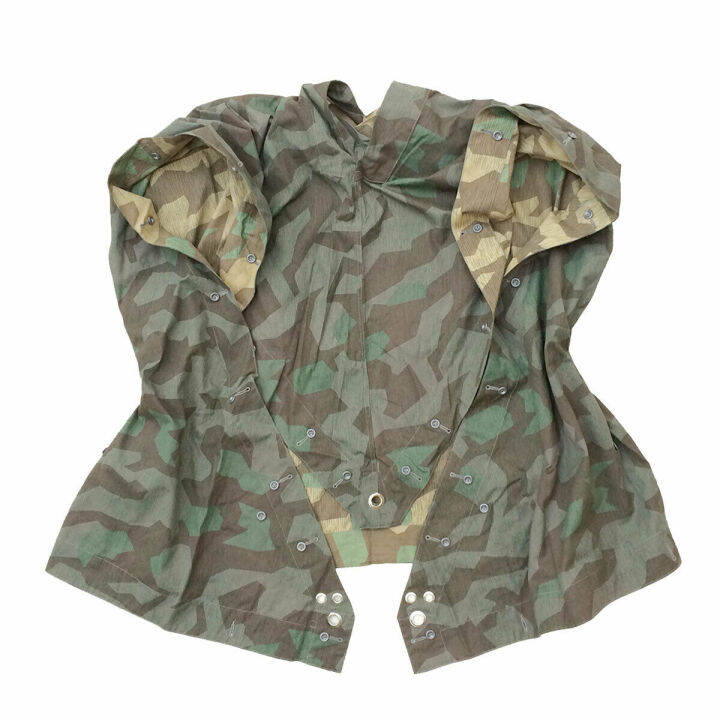 WWII German Army Tent Zeltbahn Splinter Camo Reversible Military Field