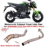 Slip On For KAWASAKI Z125 pro 2015 - 2020 2021 2022 2023 Motorcycle Exhaust Escape System Modified Muffler 51mm Front Link Pipe Haberdashery