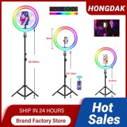 10 Selfie RGB LED đèn hình tròn Với Đứng Tripod điều khiển từ xa không dây