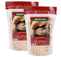 McGarrett Rolled Oats แม็กกาแรต ข้าวโอ๊ต สำเร็จรูป 400g. (2แพค)