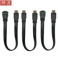 ♠✶﹍ 1FT Flat Slim High Speed 1.4V HD-compatible Extension Cable 30cm A Type Male to A Male Cord AM/AM Up amp; Down Angled