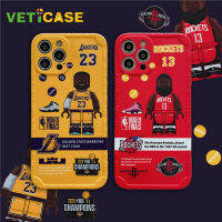 VETICASEตลกLego LakersทีมRocket Jamesซิลิโคนเคสโทรศัพท์สำหรับiPhone 11 12 Pro X XS Max XR 8 7 Plus SE 2020 SoftฝาหลังสำหรับiPhone 12พัดลมพกพาเคสโทรศัพท์S