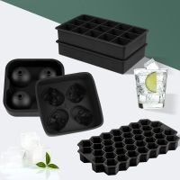 New Product Square Skull Ice Mold Silicone Ice Cube Tray Ice Ball Maker For Whisky Summer Drinks Party Bar Accessories