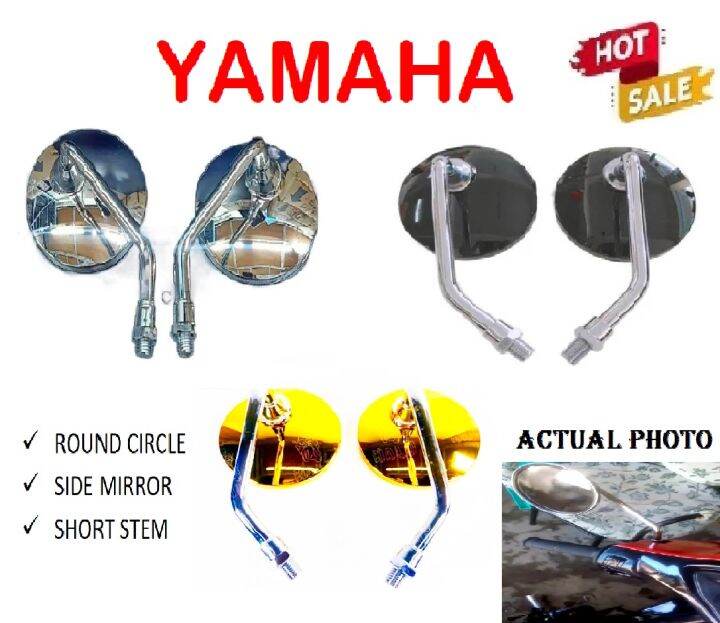 YAMAHA Mio Gravis 125 CIRCLE SIDE MIRROR MOTORCYCLE ROUND TYPE SHORT