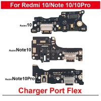 1Pcs สําหรับ Redmi 10 USB แท่นชาร์จพอร์ตชาร์จพร้อมไมโครโฟน Flex สําหรับ Reami Note 10 10Pro อะไหล่ซ่อม