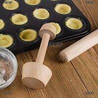 HNKMP Egg Tart-Tamper Eggtart Mold Double Side Wooden Pastry Pusher DIY Baking Tool