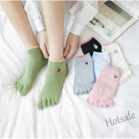 【hot sale】∏✶ D19 Womens cotton sweet cartoon lovely fruit animal comfortable suction short tube socks five finger socks split toe socks cute socks