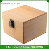 CREATIVE PAVILION 5.7นิ้วค่ะ กล่องเก็บของไม้ เล็กๆน้อยๆ มีฝาปิดแบบบานพับ อุปกรณ์ตกแต่งตกแต่ง ตกแต่งด้วยการตกแต่ง สำหรับศิลปะหัตถกรรม