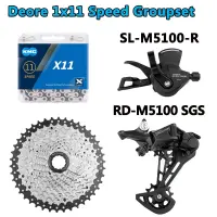 Deore M5100 11 Speed MTB Derailleurs 11 S คันโยก X11สายโซ่/เงิน11V เทป42/46/50/52T 11V ชิ้นส่วน MTB