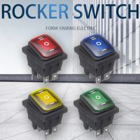 ON-OFF-ON 6 Pins 16A 20A 125V 250V AC Car Boat Led Light Rocker Toggle Switch Latching Waterproof Three Positions Electrical Circuitry  Parts