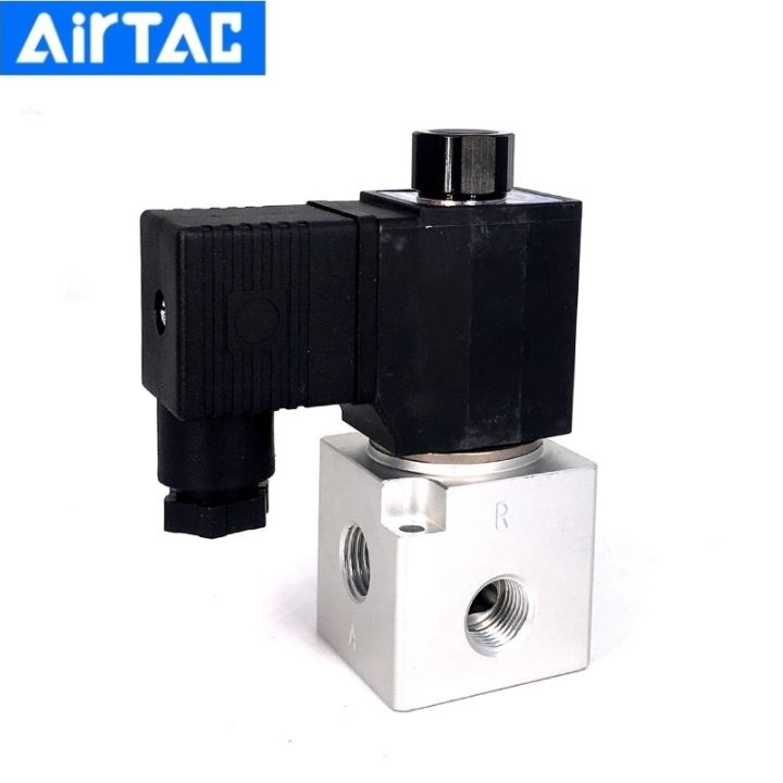 new-original-airtac-3v3-series-air-pneumatic-control-parts-solenoid-valve-3v3-08-nc-3v308ncb