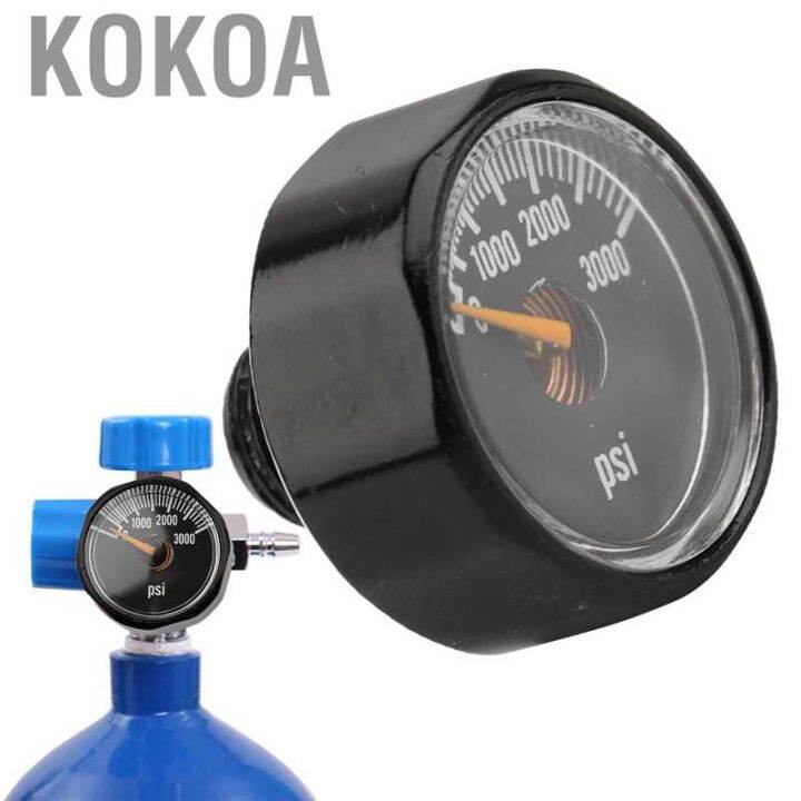 Kokoa 18NPT Precision Valve Mini Pressure Gauge Air Tank Micro