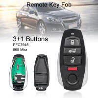 868เมกะเฮิร์ตซ์3 + 1ปุ่มสมาร์ทรถ Remote Key Case พร้อม ID46/7945ชิป PCF7945 Fit สำหรับ V W Volks Wagen Toua Reg 2010-2014