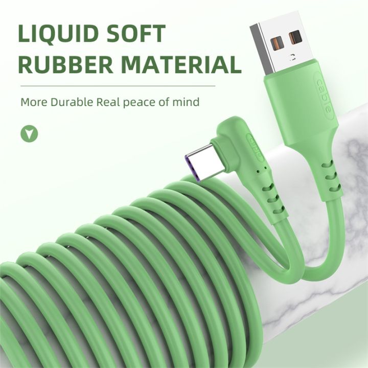 hot-suhach-liquid-สี5a-usb-type-c-สำหรับ-samsung-fast-usb-ชาร์จ-type-c-charger-data-cable-สำหรับ-redmi-note-8-pro-สาย-usb-c