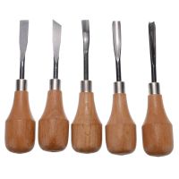 5Pcs Professional Wood Carving Hand Chisels Tools Set Woodworking Gouges Lathe For Home DIY Equipment Hand Tools