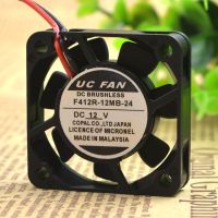 5PCS NEW UC FAN DC12V 4010 4CM  F412R-24MB-11 Motor protection cooling