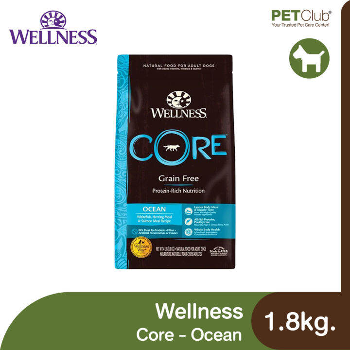 petclub-wellness-core-adult-dog-ocean-อาหารสุนัขโต-สูตรทะเล-3-ขนาด-1-8-5-4-10kg