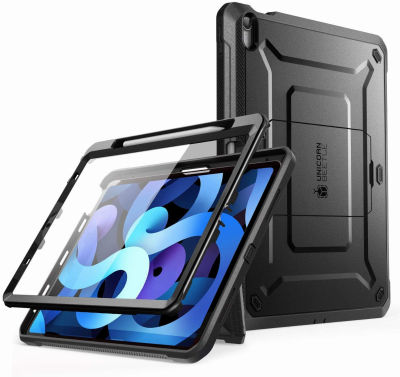 SUPCASE Unicorn Beetle Pro Series Case Designed for iPad Air 5 (2022) / iPad Air 4 (2020) 10.9 Inch, with Pencil Holder &amp; Built-in Screen Protector Full-Body Rugged Heavy Duty Case (Black)