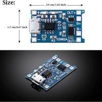 20 Pieces Charging Module Battery Charging Board with Battery Protection BMS 5V -USB 1A 18650 Charge Module