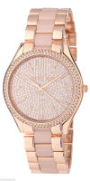 นาฬิกาข้อมือผู้หญิง MK4288 MICHAEL KORS Slim Runway Crystal Pave Dial Stainless Steel Ladies Watch