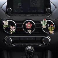 Potted Cactus Car Perfume Clip Prickly Pear Air Outlet Conditioning Decoration