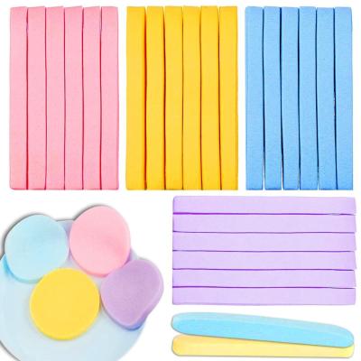 9QSS 12pcs ความงาม เครื่องมือดูแลผิว ล้างเครื่องสำอาง ฟองน้ำล้างหน้า พัฟเครื่องสำอาง ฟองน้ำล้างหน้า แผ่นทำความสะอาด