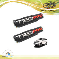 โลโก้ Logo "TRD PRO" สี Silver Red Hilux Fortuner Camry Corolla Toyota 2, 4 ประตู ปี2000-2018 ขนาด 25.5x5.5x1  มีบริการเก็บเงินปลายทาง